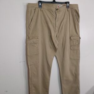 Wrangler Tan Cargo Pants Relaxed Fit Utility 40X34